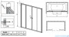 Radaway Vesta DWD Drzwi przesuwne 160 cm szkło przejrzyste 203160-01